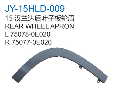 15汉兰达后叶子轮眉